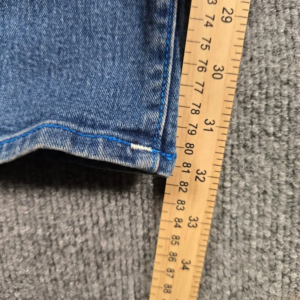 True Religion Rocco Relaxed Skinny Jeans 36x32 (38x32) Blue Medium Wash Moto